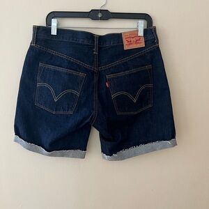 Levi's Women's Dark Indigo Jean Shorts